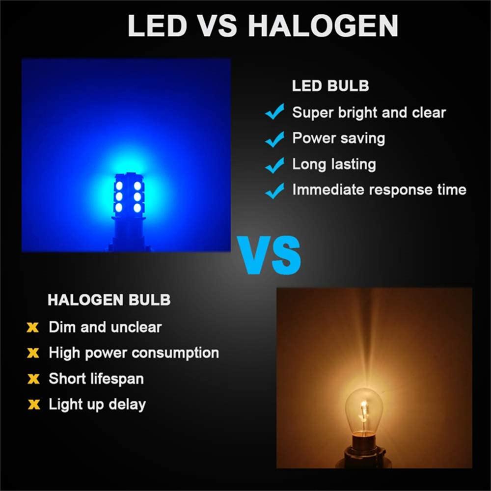 10xLED Light Bulbs 5050 Compatible w/ 1156 P21W BA15S For 12V Ceiling Lamp Bulbs