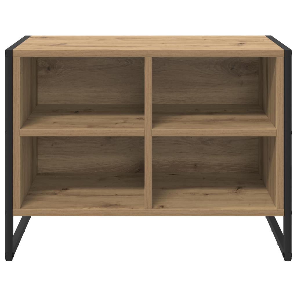 Shoe Cabinet Rustic Oak Finish 60 x 35 x 44 cm Engineered Wood