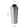 Stainless Steel Protein Shaker Cup Portable Fitness Sports Mug Nutrition Shakers Cup Water Bottles Water Cup Portable Shakers