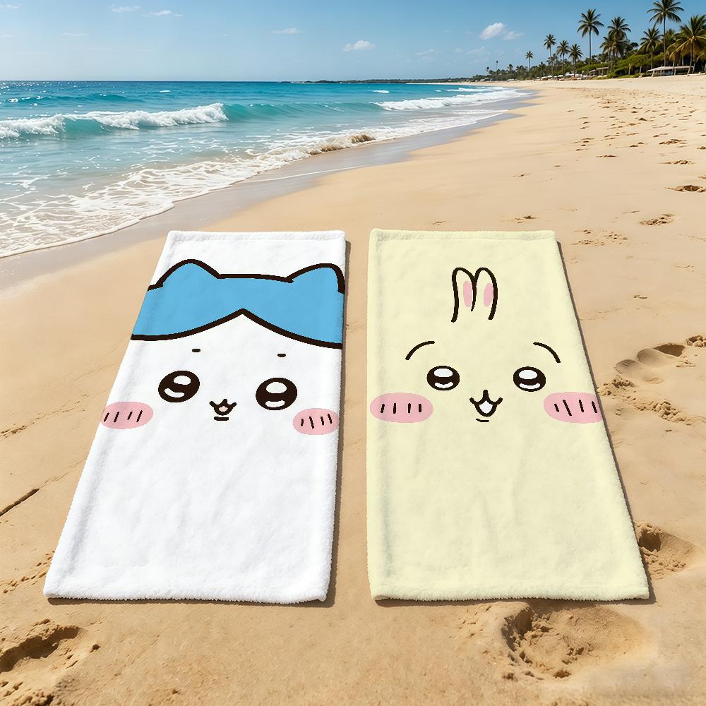 Meme Cute Cartoon C-Chiikawa-Es Towel For Outdoor Camping Beach Towel Super Absorbent Quick-Drying Summer Towel