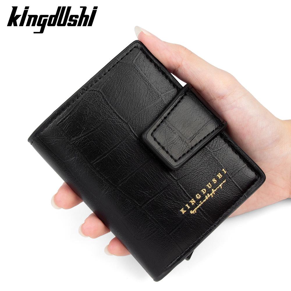 New Men's Trifold Magnetic Card Holder: Multifunctional Wallet with Multiple Card Slots