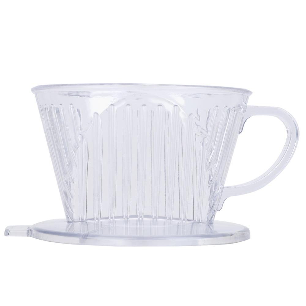 Small Size Coffee Dripper Transparent Reusable Filter Cup Reusable Cone Coffee Cup  Manual Brewing