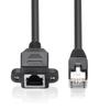 1 x RJ45 Male to Female Extension Ethernet Network Extension Cable 1.5m Black