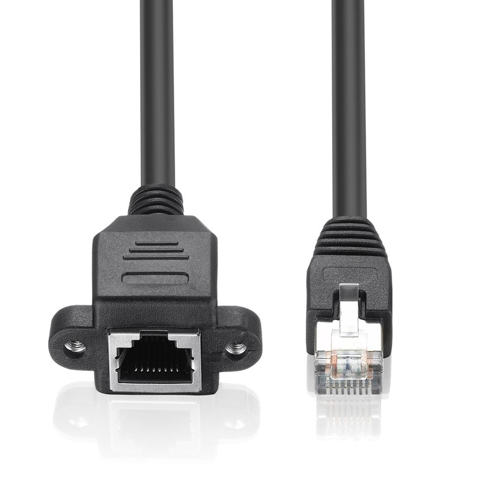 1 x RJ45 Male to Female Extension Ethernet Network Extension Cable 1.5m Black
