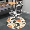 1pc Sushi Rolls Chair Carpet for Office, Soft Flannel Throw Mat, Perfect for Office, Holiday Party Decoration Choice yy260209080
