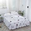 Fashion Home Pleated Dust Bed Cover with Bed Skirt Queen Size Fade Resistant Bedspread Soft Single Double Bedsheet No Pillowcase
