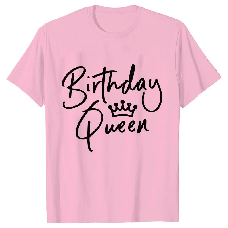 Women Clothing Short Sleeve Print Tshirts Birthday Squad Graphic Travel Ladies Tops T Shirt Tee T-Shirt Best Friend Tees