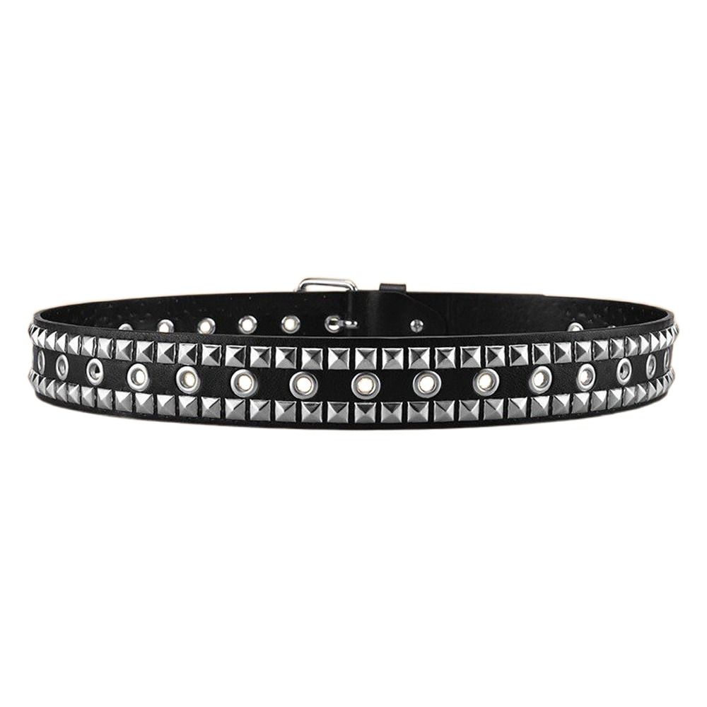 Luxury Design Business Waist Belt Pin Buckle Punk Waistband Rivet Belt  Paired with Skirts Jeans