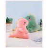 Cute Dinosaur Plush Toy Soft Feather Down Cotton Stuffed Animal Gift Wholesale 22cm Pink