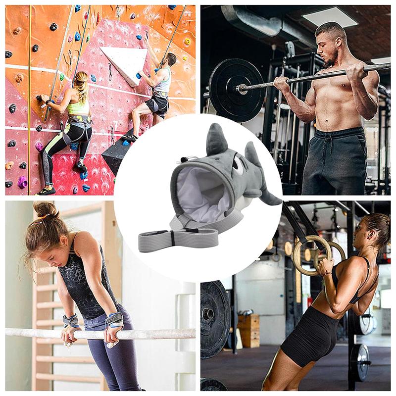 Žraločí vak na magnézium pro skalní lezení Zvířecí boulderingový vak na magnézium Horolezci Tělocvična Sportovní pouzdro na magnézium
