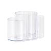 3-in-1 Cotton Pad & Makeup Organizer with Swab, Toothpick, Floss, & Puff Storage