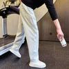 Summer straight casual quick-drying pants men's high-end trendy sports pants new ruffian handsome trend thin trousers