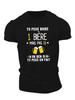 Humorvolles französisches Crinkle Herren-T-Shirt in Übergröße
