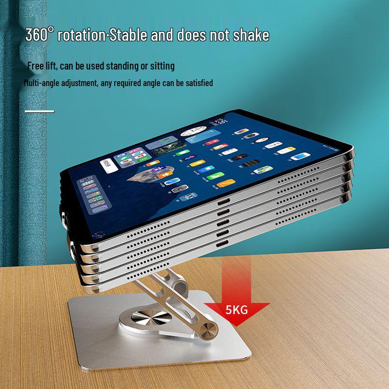 360° Rotating Adjustable Laptop & Tablet Stand with Heat Dissipation