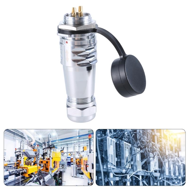 SF2010 Waterproof Industrial Connector SF2012 Female Plug & Male Socket IP67 2Pin to 12Pin For 20mm Panel Mount