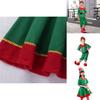 Festive Green Elf Santa Claus Costume For Adults And Kids Perfect For Family Christmas Celebrations