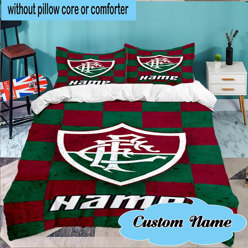 Custom Name Love Fluminense Bedding Set 3pcs, Bedding Set Including 1pc Duvet Cover And 2pcs Pillowcases for Bedroom, Dormitory Gift