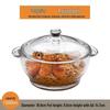 ZISIZ Tempered Glass Soup Bowl with Lid