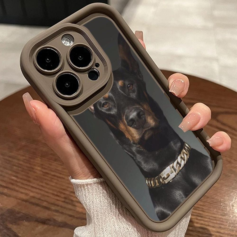 LZ14 Dog Doberman Animal Art Silicone Phone Case for Xiaomi 11 Lite 5G 14T Redmi 14C 13C A3 Note 12 11 9 10 13 Pro Plus Shockproof Back Cover