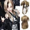 Synthetic Ombre Blonde Black Layered Wig Double Ponytail Cosplay Lolita Wigs  Halloween