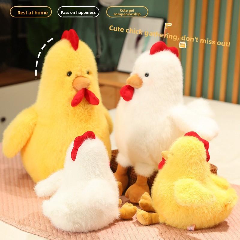 Plush Animal Chicken Toy Stuffed Animal Doll For Children Decoration Gift