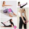 Zestaw Pilates Fitness Joga 13W1 Obręcz Koło Do Pilatesu Taśmy Oporowe Różowy [Fitness1]