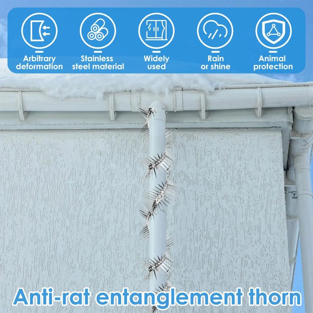 Entangle Anti-Bird Spikes Stainless Steel Anti-bite Deterrent Straps New Bird Repeller Outdoor