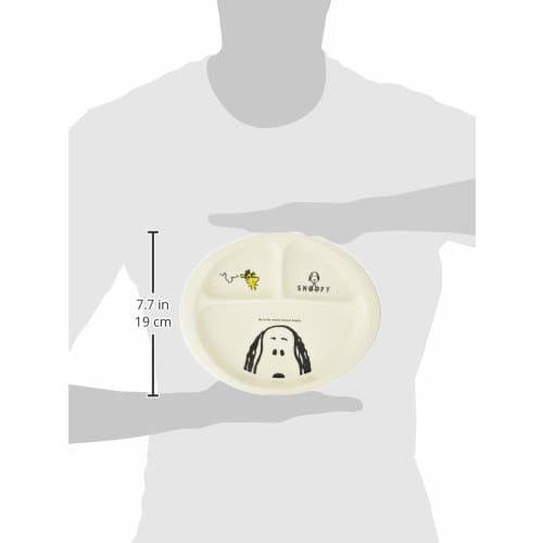 Peanuts" Snoopy Joy Lunch Plate, 23cm, White, 606137
