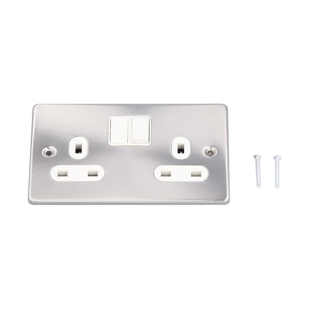 Wall Socket Dual  Standard Electrical Outlet with Switch Power Supply Accessories  13A