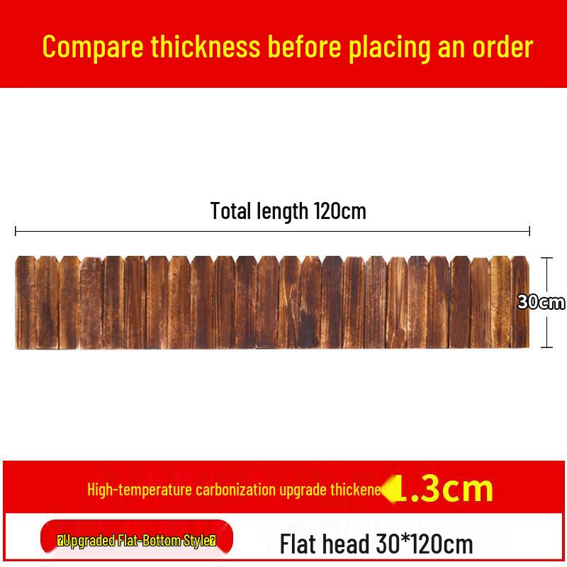 Flexible Garden Arc Wood Fence: Decorative, Anti-Corrosion Courtyard Barrier