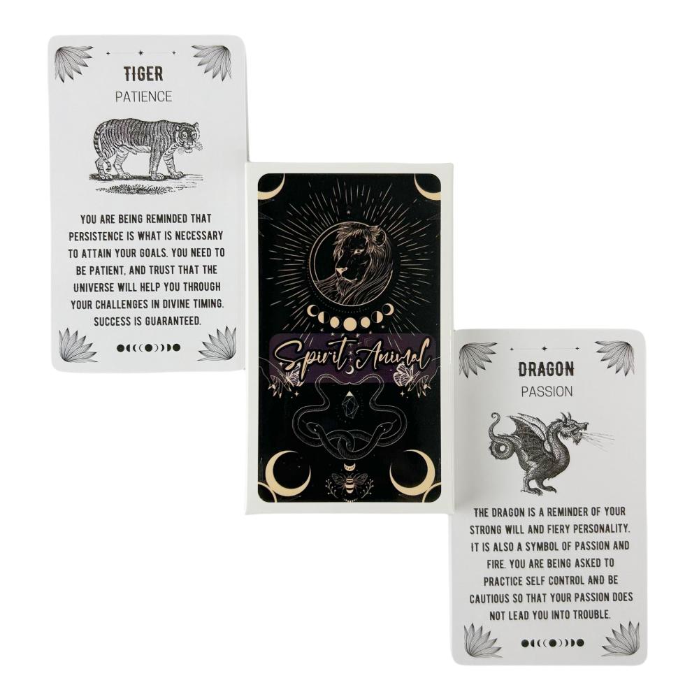 Spirit Animals Oracle Cards Divination Deck English Vision Edition Tarot Board Playing Game For Party