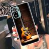 Retro Rock Music Electric Guitar Phone Case For Xiaomi Poco M6 X7 X6 X5 Pro X4 X3 GT F7 Mi F6 F5 F4 F3 F2 M5 M5S M4 F1 M3 Cases