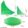Acrylic Irregular 90° Sewing and Patchwork Ruler for Fabric Cutting
