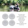 4PCS Round D Ring Patch 3.1 Inch Kayak D Ring Durable PVC Patch  for Surfboard Stand Up Paddleboard