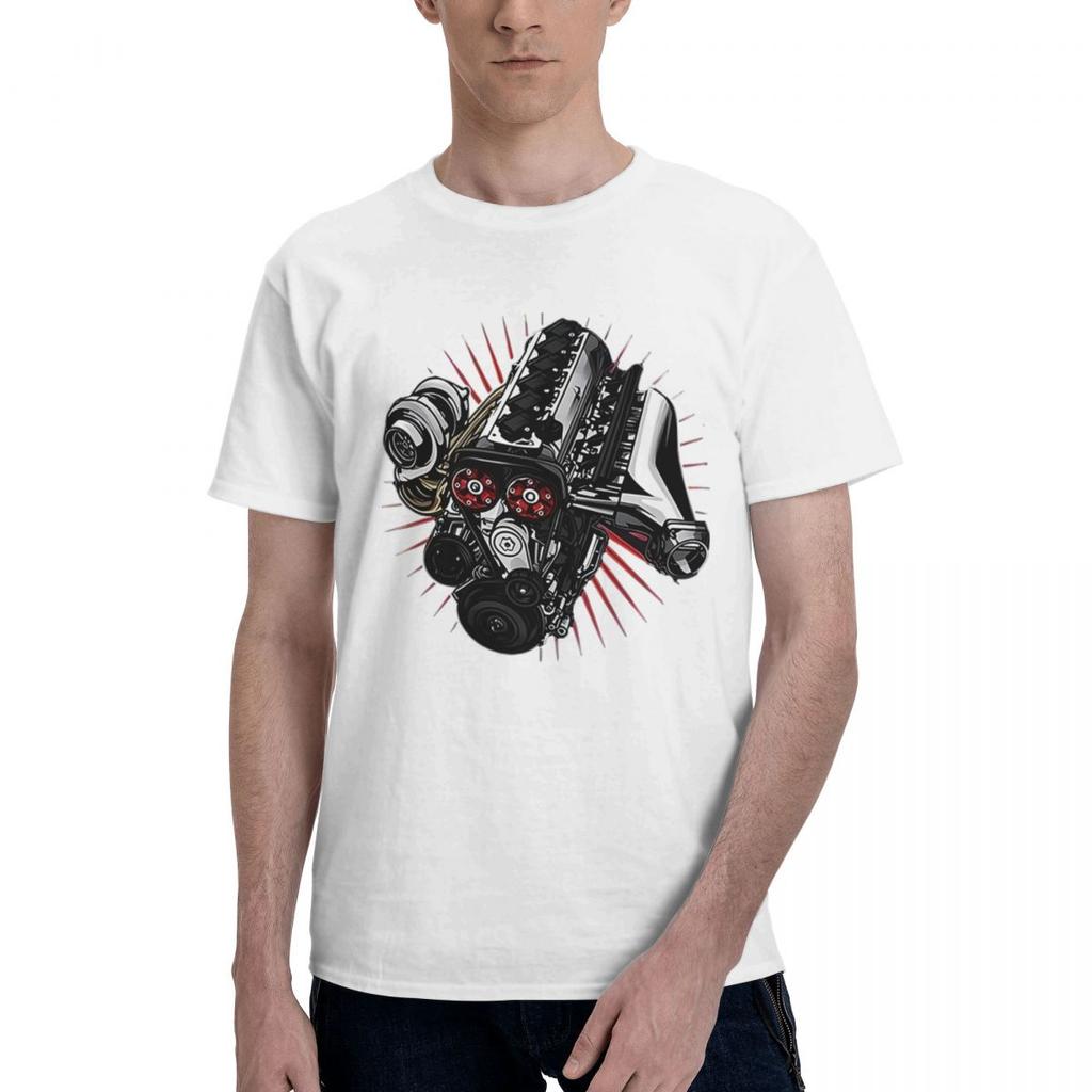 JDM Car 2JZ Engine Turbo Tuning 100 Cotton Casual Breathable Confortable Totoro New In Tops And TShirts Funny Gift