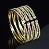 Korean Retro Geometric Rhinestone Double Cross Bracelet Temperament Wild Blogger Style
