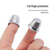 Aluminum Metal Silver Thimble Ring for Sewing - Handmade DIY Finger Protector