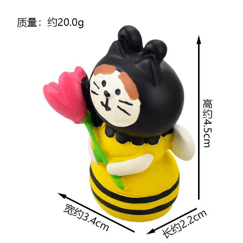 Japanese Groceries Zakka Spring Garden Series Home Decoration Creative Small Ornaments Resin Craft Toys Collectible Gifts