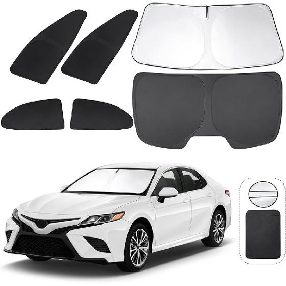 TINGLU Sun Shade For Tesla Model X Tesla X 2016-2024 2025 Accessories Windshield Sun Shade Window Shade UV Rays Protection Sun Visor Cover With