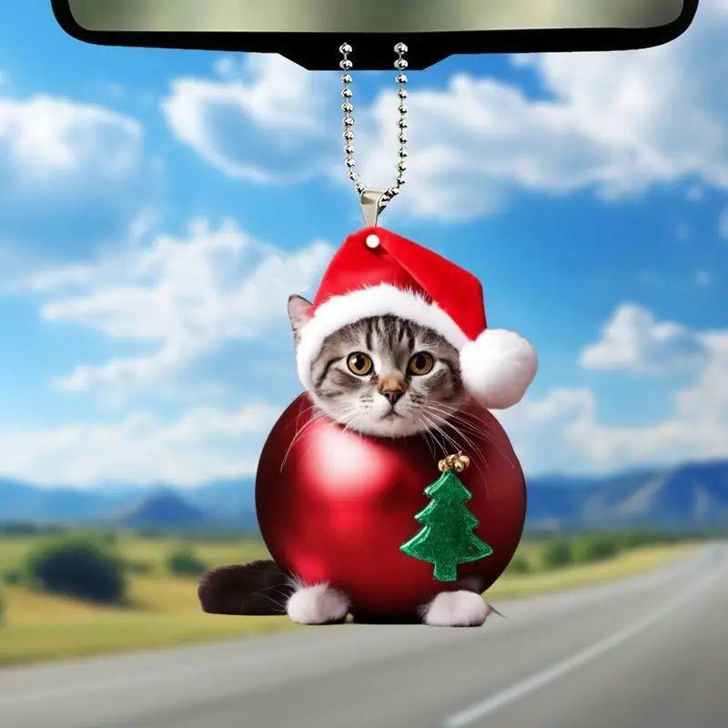 

Acrylic Car Creative Ornament Christmas Tree Decoration For Stylish Interior Enhancements 2