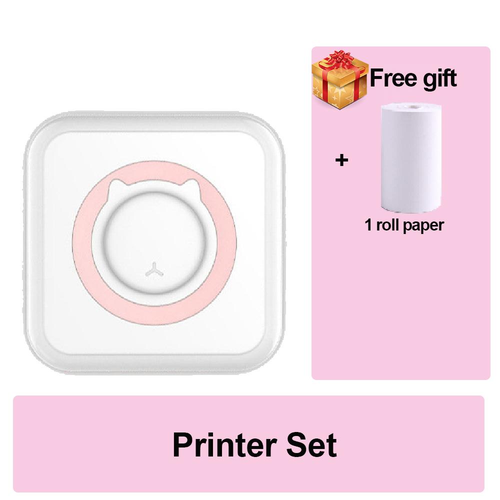 Mini Portable Thermal Printer Bluetooth Compatible iPhone Android, 58mm Paper Instant Pocket Printer for Pos, Labels Receipts