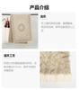 Vintage Paisley Jacquard Tassel Scarf For Women Thick Warm Shawl