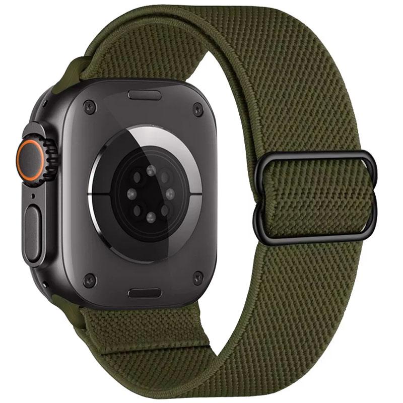 Elastic Nylon Loop Strap For Apple Watch Ultra 3/2/1 49mm 11 10 46mm 42mm Bracelet Wristband iWatch 9 8 7 6 5 4 SE 45/41/44/40mm