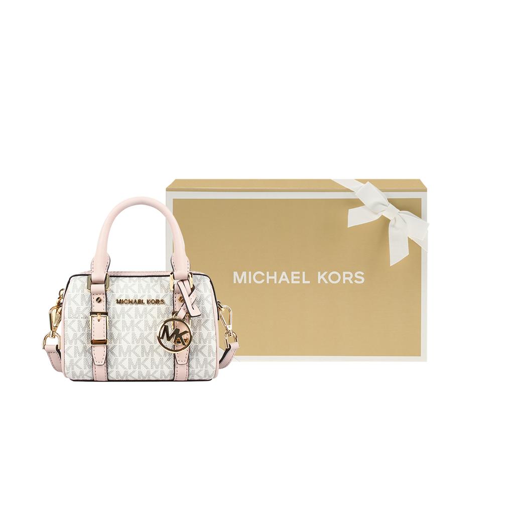 New MICHAEL KORS Bedford Artificial Leather Boston Bag One Shoulder Handbag Crossbody Bag Mini Women's Nude Pink 32F9G06C0B-173