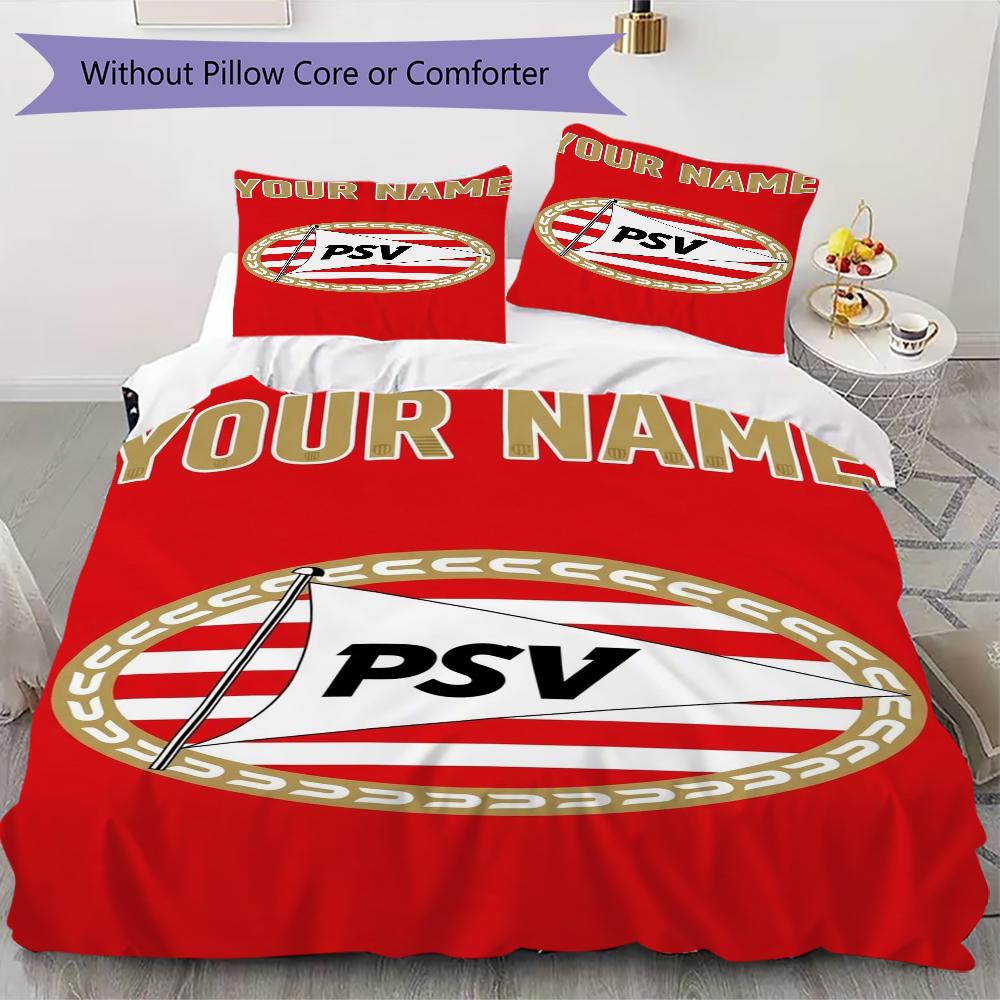 Custom Name PSV Eindhoven Pattern Bedding