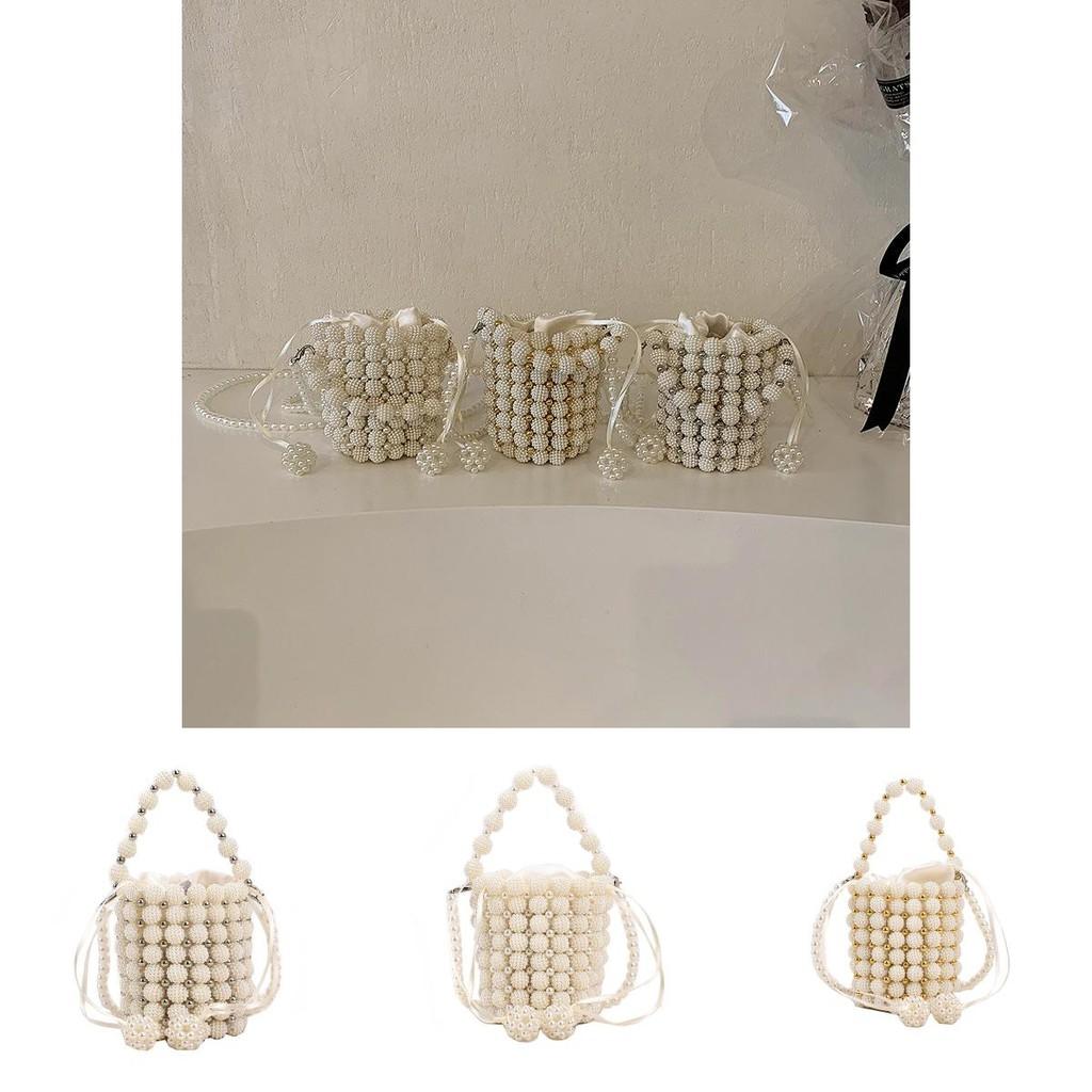 Stylish Cute Children's Handbag New Trendy Pearl Tote Bag For Girls And Boys