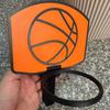 Wall-Mounted Basketball Hoop Miniature 3D Printed Plastic Basketball System Suitable Waste Disposal Hoop Model