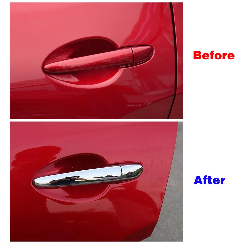 For Mazda CX-3 CX3 2015-2018 Chrome Door Handle Cover Trims & Door Bowl Cover Car Styling 2016 2017