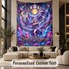 Mermaid Underwater (1) Theme Custom Tapestry Personalized Custom Name Text Wall Hanging Tapestry Home Decor Background Cloth