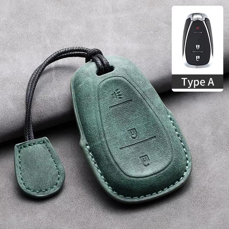 Car Key Case Cover Protective Shell For Chevrolet Chevy Malibu Camaro Cruze Traverse Spark Equinox Sonic Volt Suede Car Keychain
